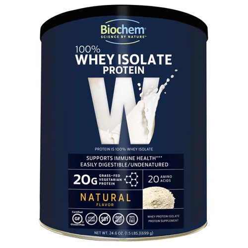 Whey Protein Isolado Biochem Sports Natural 697g: Pureza e Desempenho