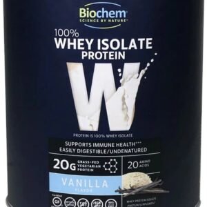 Biochem Sports 100% Whey Isolate Protein Vanilla -- 1.8 lbs