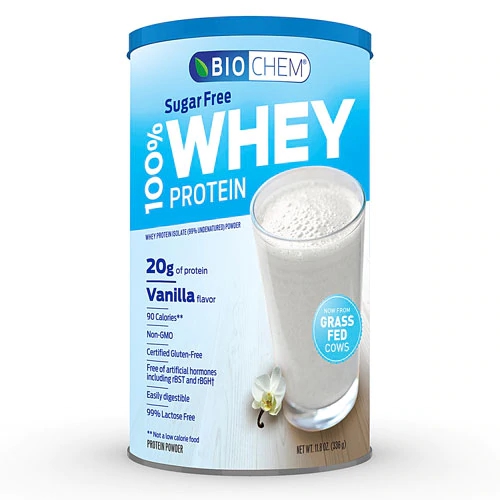 Whey Protein Biochem Sports Sem Açúcar Sabor Baunilha - 335g