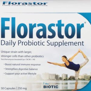 Biocodex Florastor® Daily Probiotic Supplement -- 250 mg - 50 Vegetable Capsules
