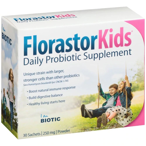 Biocodex Florastor Kids Probiótico Diário 30 Sachês - Saúde Intestinal Infantil