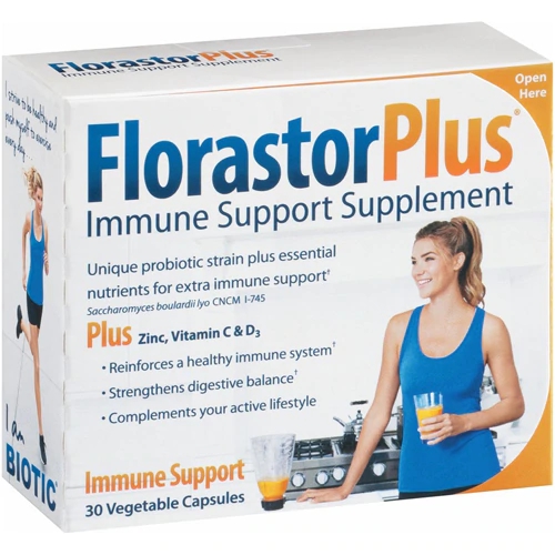 Florastor Plus Probiótico Diário Biocodex - 30 Cápsulas Vegetais