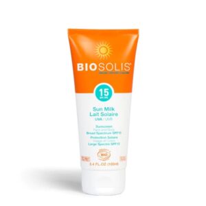 Protetor Solar Biosolis Milk Facial e Corporal FPS 15 100ml - Proteção Suave e Essencial