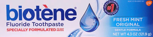 Pasta de Dente Biotene Flúor Menta Fresca Original 122g - Higiene Bucal Completa