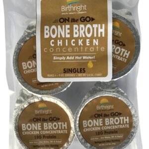 Caldo de Frango Birthright On The Go - 4 Potes de 473ml - Nutrição e Bem-Estar Práticos