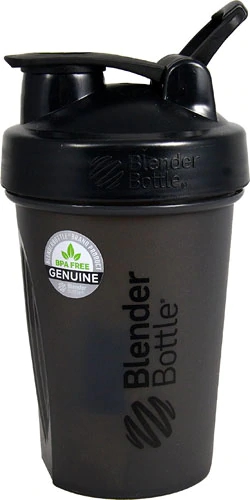 BlenderBottle Classic 20 oz (591ml) com Alça Preta - O Shaker Essencial para Suplementos
