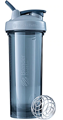 BlenderBottle Pro32 Esmeralda Cinza - Garrafa Misturadora 946ml para Suplementos e Bebidas