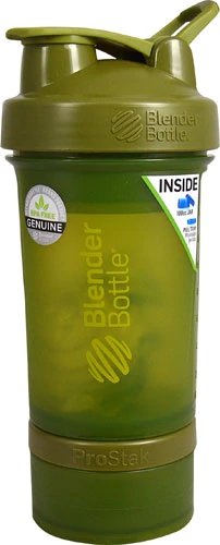 Shaker BlenderBottle ProStak 620ml Verde Musgo - Para Suplementos e Mais