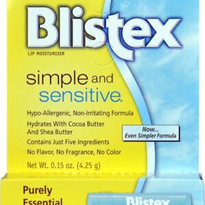 Comprar blistex lip moisturizer simple and sensitive™ -- 0. 15 oz preço no brasil lip balm lip care medicine cabinet suplementos em oferta suplemento importado loja 9 online promoção -