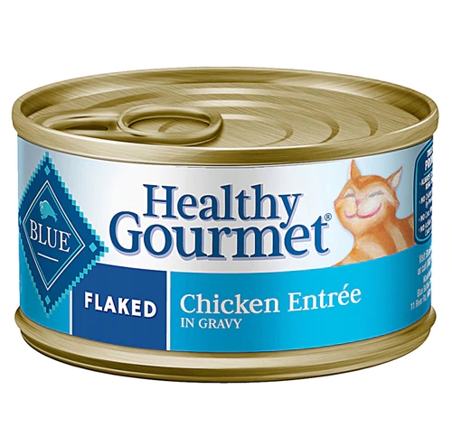 Blue Buffalo Healthy Gourmet Flaked Frango para Gatos - 24 Latas de 85g Cada