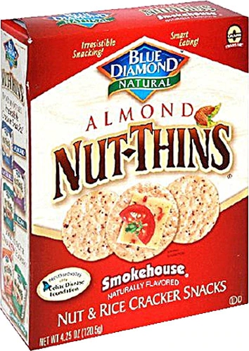 Blue Diamond Nut-Thins Smokehouse Amêndoa e Arroz 120g - Snack Crocante e Saboroso