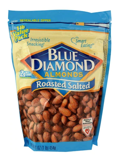 Amêndoas Blue Diamond Torradas com Sal - 454g