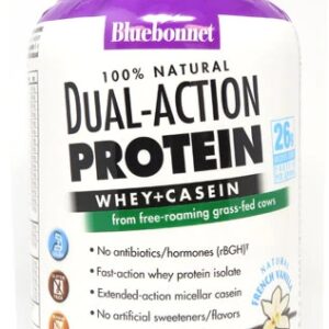 Bluebonnet Nutrition 100% Natural Dual Action Protein Baunilha Francesa - 953g