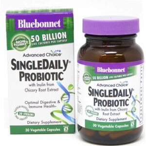 Bluebonnet Nutrition Advanced Choice Probiótico Diário 50 Bilhões CFU - 30 Cápsulas