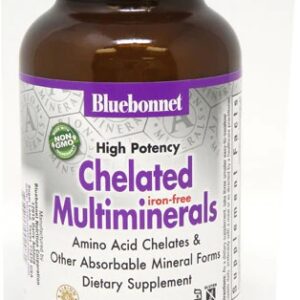 Bluebonnet Nutrition Albion® High Potency Chelated Multiminerals Iron Free -- 120 Caplets