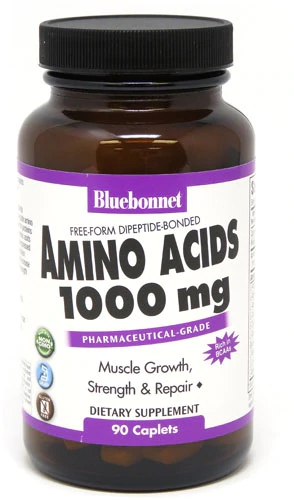 Bluebonnet Nutrition Amino Acids -- 1000 mg - 90 Caplets