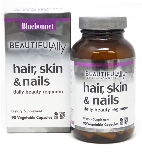 Bluebonnet Nutrition Beautiful Ally Cabelo Pele e Unhas 90 Cápsulas Vegetais