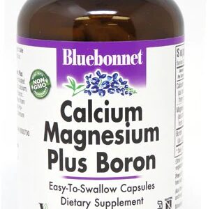 Bluebonnet Nutrition Cálcio Magnésio com Boro - 180 Cápsulas Vegetais