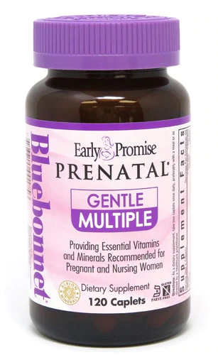 Bluebonnet Nutrition Early Promise Prenatal Suplemento Vitamínico com Ferro - 120 Caplets