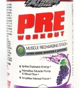 Bluebonnet Nutrition Extreme Edge Pre Workout Uva Intensa 600g - Energia e Foco Máximos