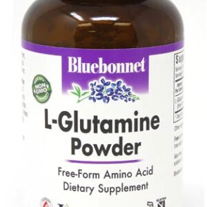 Bluebonnet Nutrition L-Glutamine em Pó - 227g: Recuperação e Suporte Muscular
