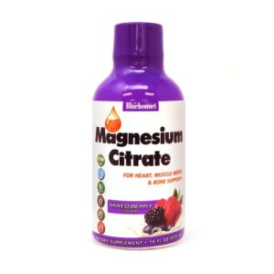 Bluebonnet Nutrition Citrato de Magnésio Líquido Frutas Vermelhas 473ml - Suporte Essencial ao Bem-Estar