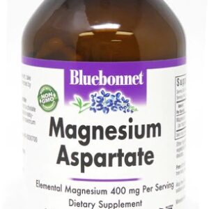 Bluebonnet Nutrition Magnésio Aspartato 400mg - 200 Cápsulas Vegetais