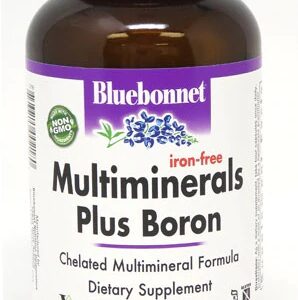 Bluebonnet Nutrition Multiminerals Plus Boron 180 Cápsulas Vegetais - Essencial para Vitalidade e Bem-Estar