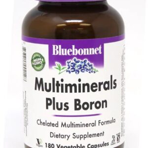 Bluebonnet Nutrition Multiminerals Plus Boron With Iron - 180 Cápsulas Vegetais