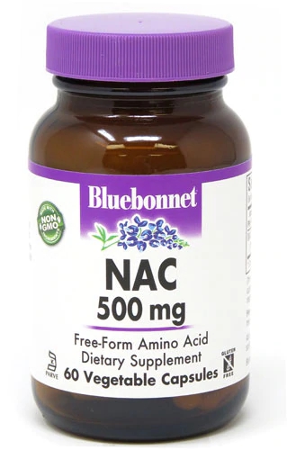 Bluebonnet Nutrition NAC 500mg - 60 Cápsulas Vegetais - Antioxidante e Detox