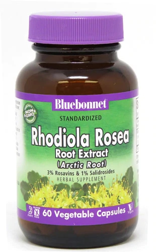 Bluebonnet Nutrition Rhodiola Rosea Root Extract - 60 Cápsulas Veganas
