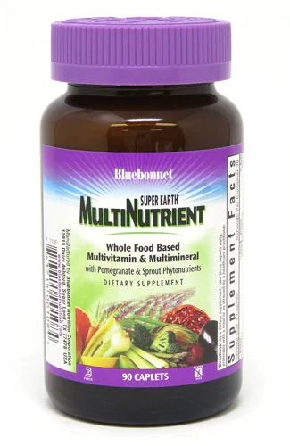 Bluebonnet Super Earth MultiNutriente com Ferro 90 Caplets