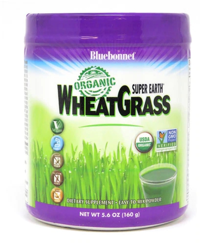 Bluebonnet Nutrition Super Earth Organic Wheatgrass - 159g: Saúde Pura da Terra