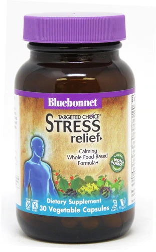 Bluebonnet Nutrition Targeted Choice Stress Relief - 30 Cápsulas Vegetais para Alívio do Estresse