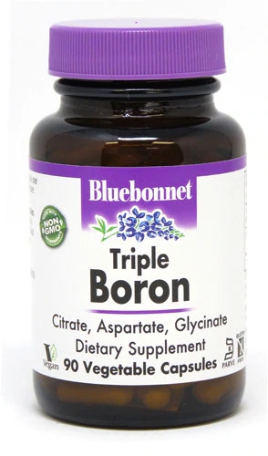 Bluebonnet Nutrition Ttriple Boron -- 90 Vegetable Capsules