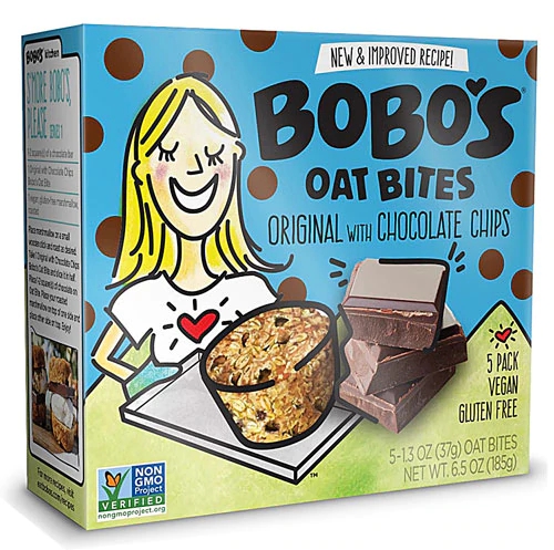 BoBo's Oat Bars Oat Bites Original with Chocolate Chips -- 5 Bites