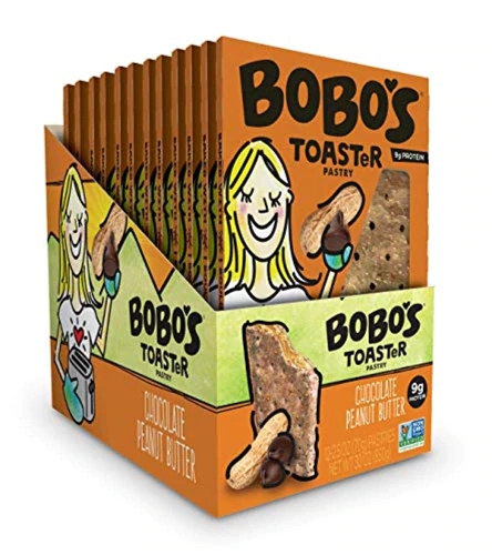 Barras de Aveia BoBo's Toast'R Pastry Chocolate Peanut Butter 12 Unidades