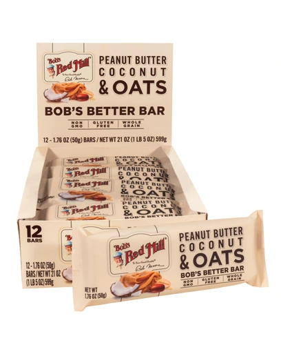 Bob's Red Mill Bob's Better Bar Peanut Butter Coconut & Oats -- 12 Bars
