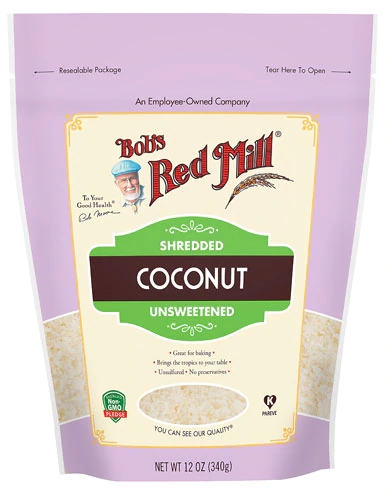 Flocos de Coco Ralado Sem Açúcar Bob's Red Mill - 340g | Natural e Saudável