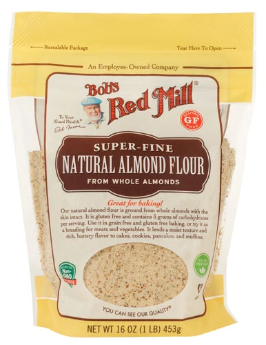 Farinha de Amêndoa Super Fina Bob's Red Mill Natural 454g - Baixo Carboidrato e Sem Glúten