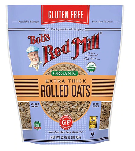 Aveia Orgânica Bob's Red Mill Sem Glúten Extra Grossa - 907g