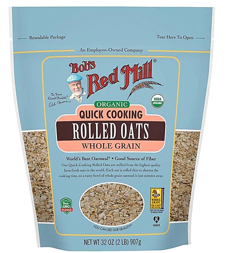 Aveia em Flocos Orgânica Bob's Red Mill Cozimento Rápido 907g