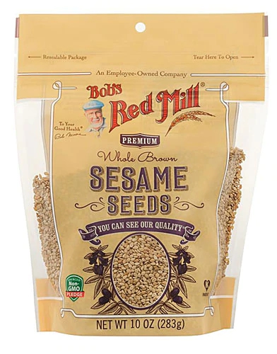 Gergelim Torrado Integral Bob's Red Mill - 283g - Superalimento Natural