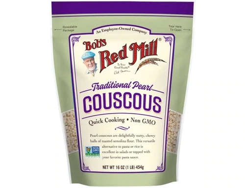 Bob's Red Mill Couscous Pérola Tradicional 454g - Grão Saboroso e Nutritivo