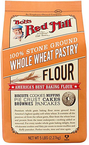 Farinha de Trigo Integral para Confeitaria Bob's Red Mill - 2.27kg (5lbs)