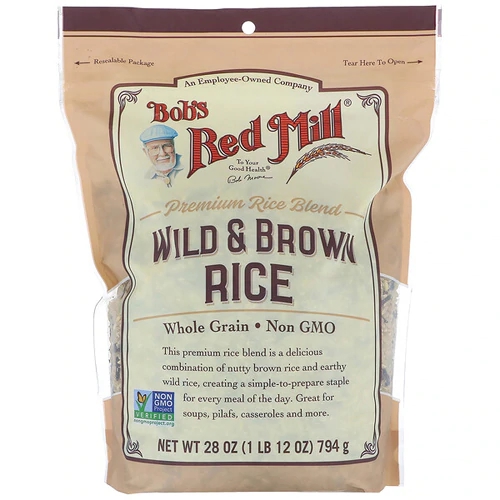 Mix de Arroz Selvagem e Integral Bob's Red Mill 800g - Grãos Saudáveis e Saborosos