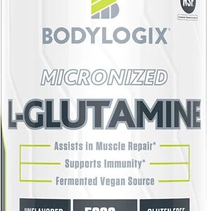 Bodylogix Micronized L-Glutamine 5000mg - 60 Porções - Pura Recuperação Muscular