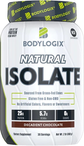 Bodylogix Natural Isolate Decadent Chocolate - Whey Protein Isolado 907g
