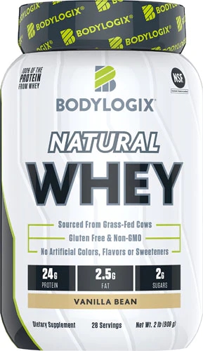 Bodylogix Natural Whey Baunilha - 907g: Proteína Pura para Seus Músculos
