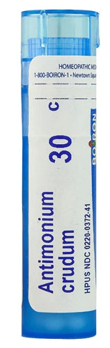 Boiron Antimonium Crudum 30C - 80 Pellets: Alívio Homeopático para Bem-Estar